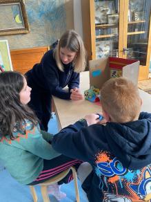 Schüler bei der Planung